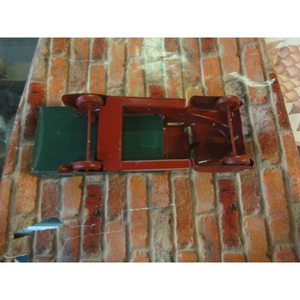 Vintage‎ TOY metal pick up farm truck with back bed estate find 14